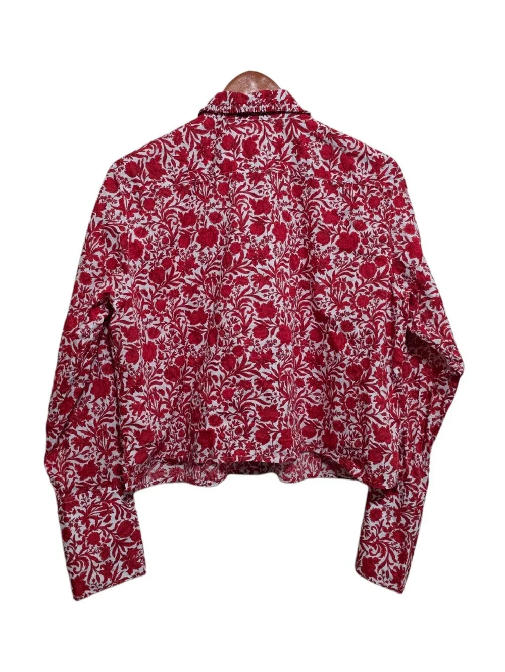 J. Crew Liberty Fabrics Cropped Garcon Shirt in Sambourne Size 10